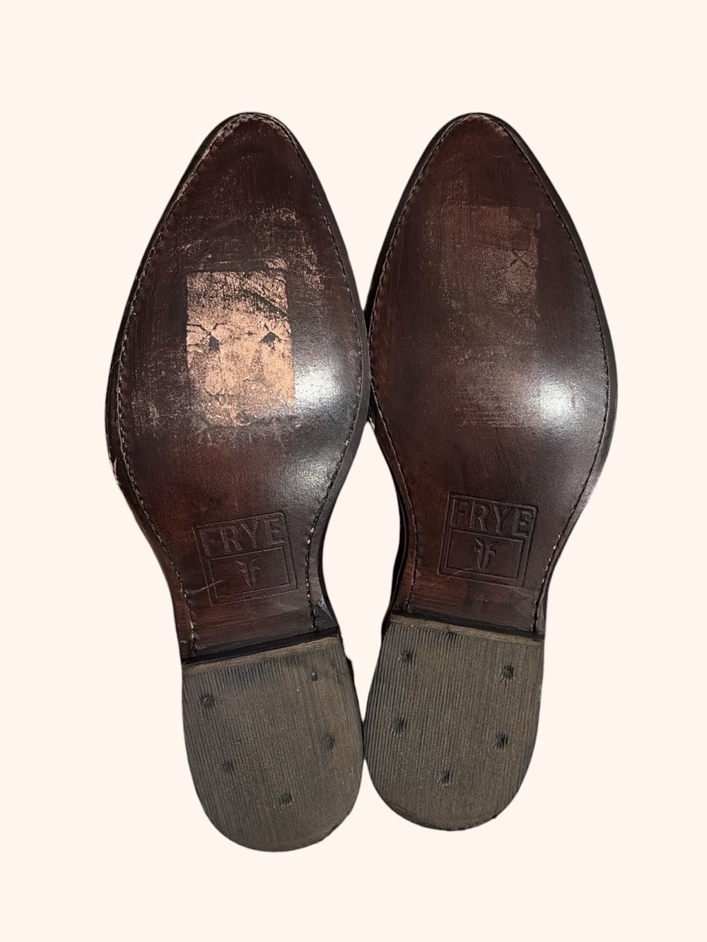 RARE Frye Billy Hammered Stud Red Leather Western/Southern Cowboy Riding Boots - Picture 10 of 13